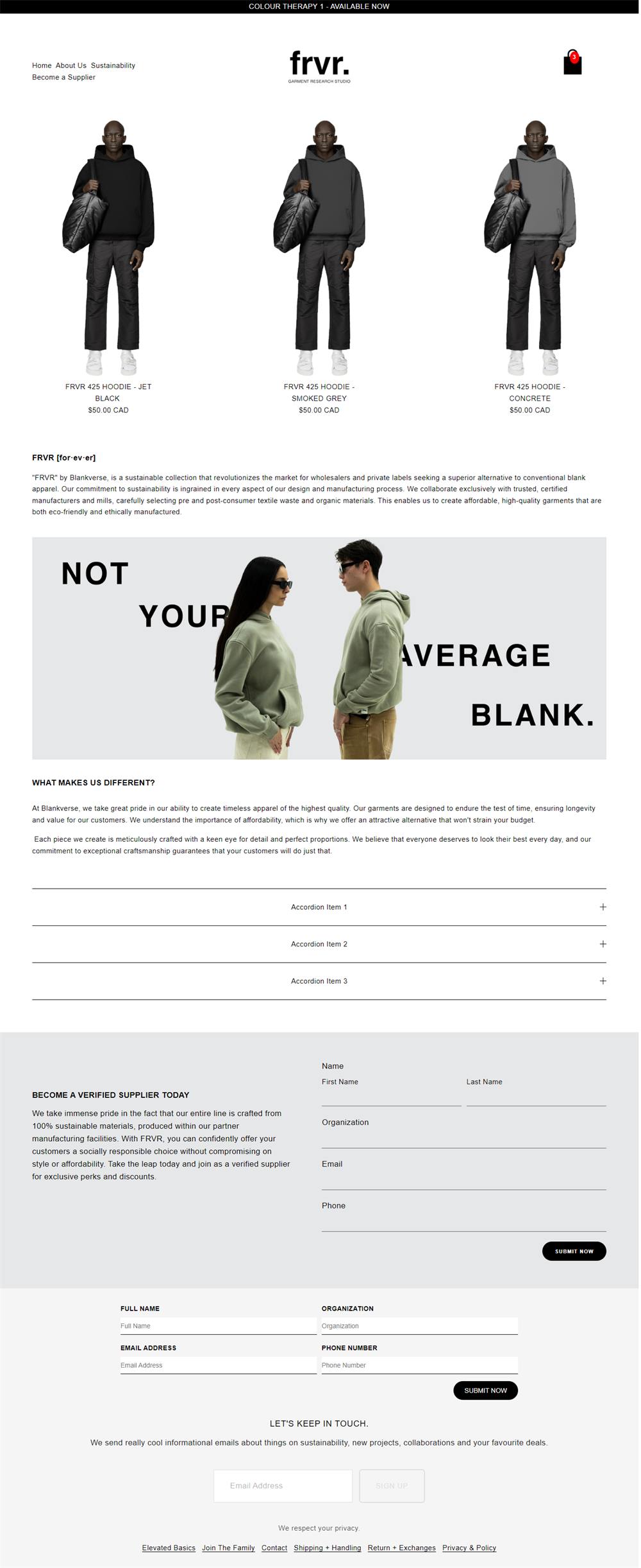 Shopify fashion e-commerce storefront development showcase