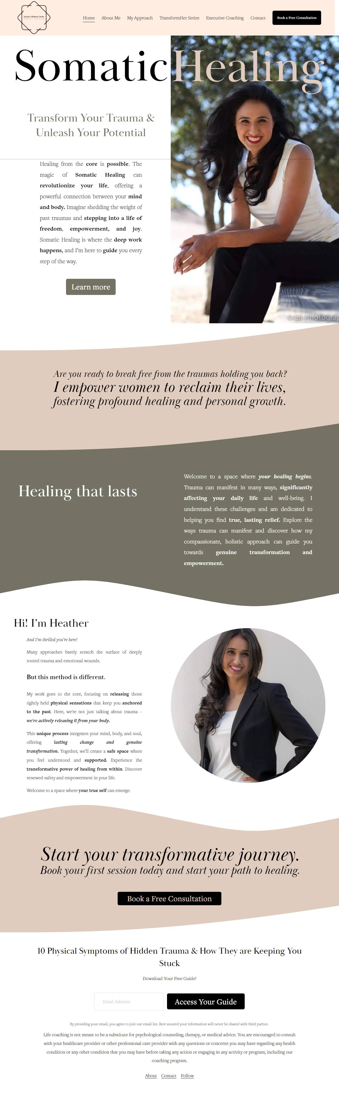 Fitness Tracker & Mobile App Landing Page - App Download Page